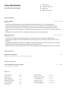 Fedex Operations Manager CV Example