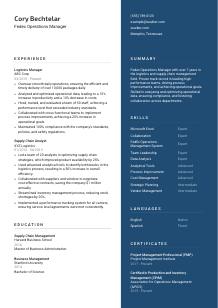 Fedex Operations Manager CV Template #2