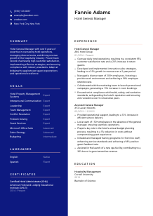 Hotel General Manager Resume Template #21