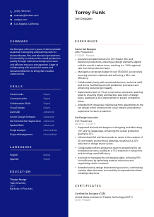 Set Designer CV Template #3