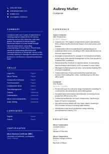 Composer Resume Template #3
