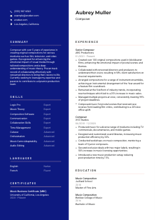 Composer CV Template #3