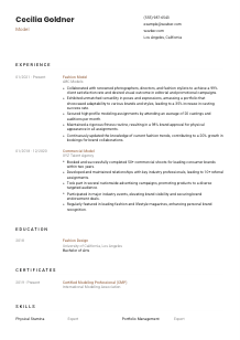 Model Resume Template #1