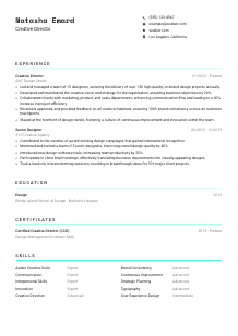 Creative Director CV Template #3