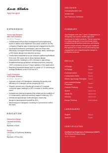 App Designer Resume Template #3