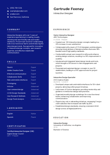 Interactive Designer CV Template #3