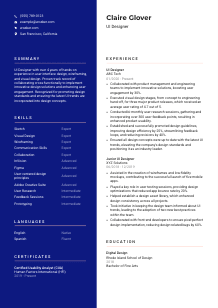 UI Designer CV Template #3