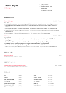 UX Designer CV Template #1