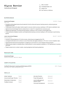 Instructional Designer CV Template #18