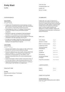 Drafter CV Template #1