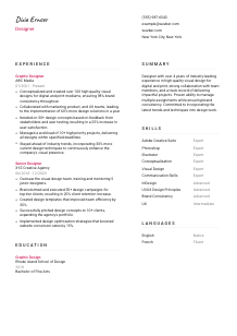 Designer Resume Template #2