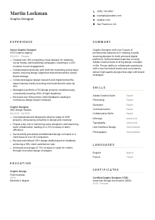 Graphic Designer CV Template #1
