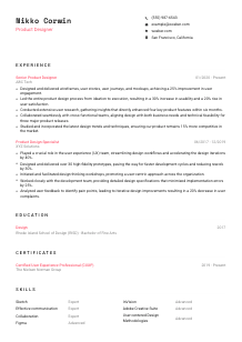 Product Designer CV Template #1