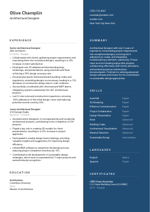 Architectural Designer CV Template #15