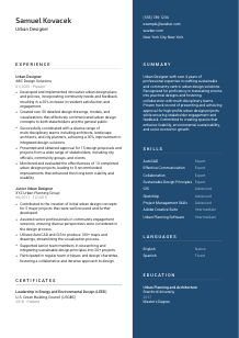 Urban Designer Resume Template #2