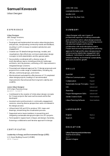 Urban Designer CV Template #3