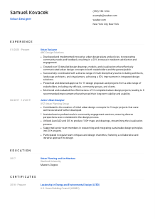 Urban Designer Resume Template #1