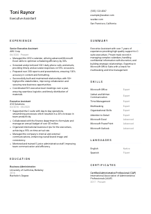 Executive Assistant CV Template #1