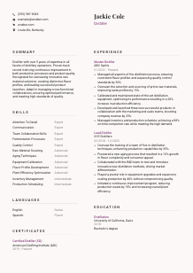 Distiller Resume Template #3