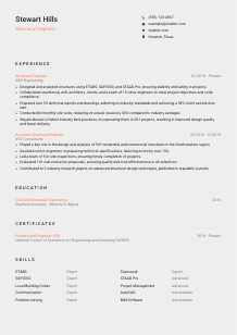 Structural Engineer CV Template #23