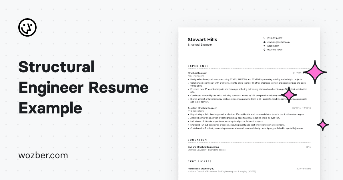 Structural Engineer Resume Example