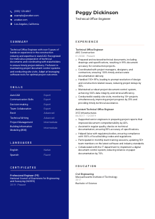 Technical Office Engineer Resume Template #3