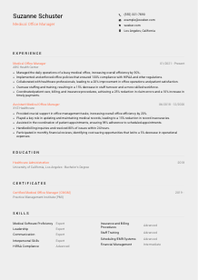 Medical Office Manager CV Template #23