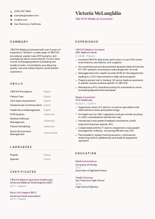 OB/GYN Medical Assistant Resume Template #3