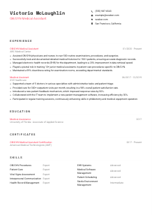 OB/GYN Medical Assistant CV Template #1