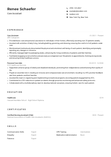 Care Assistant CV Example