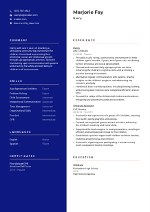 Nanny Resume Template #3