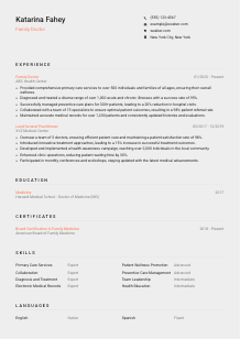 Family Doctor Resume Template #3