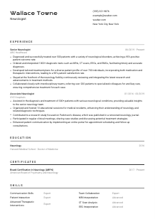 Neurologist Resume Template #2