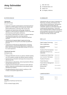 Orthodontist Resume Template #10