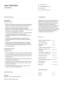 Orthodontist Resume Template #7