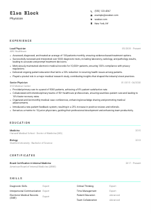 Physician Resume Template #18