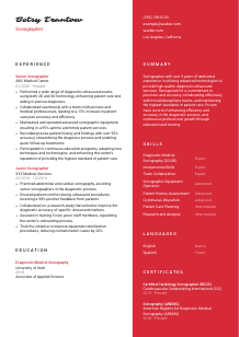 Sonographer CV Template #22