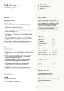 Medical Surgical Nurse CV Template #13