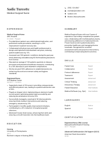 Medical Surgical Nurse CV Template #7