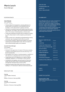 Nurse Manager CV Template #15