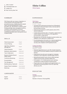 PACU Nurse CV Template #20