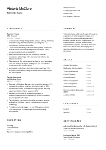 Telemetry Nurse CV Template #5