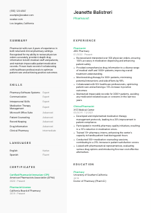 Pharmacist CV Template #2