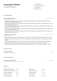 Occupational Therapist CV Example