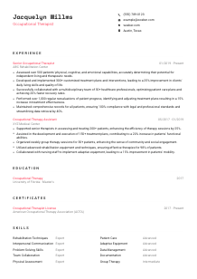 Occupational Therapist Resume Template #1