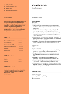 Benefits Analyst Resume Template #3