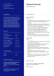 Human Resources Resume Template #3