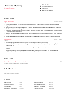 Human Resources Resume Template #1