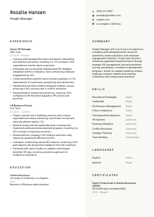 People Manager Resume Template #13