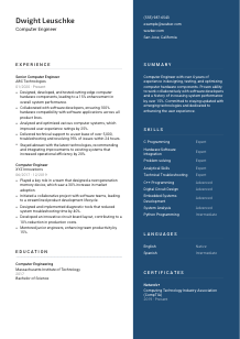 Computer Engineer CV Template #15
